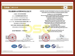 ISO9001-职业健康安全管理体系认证证书